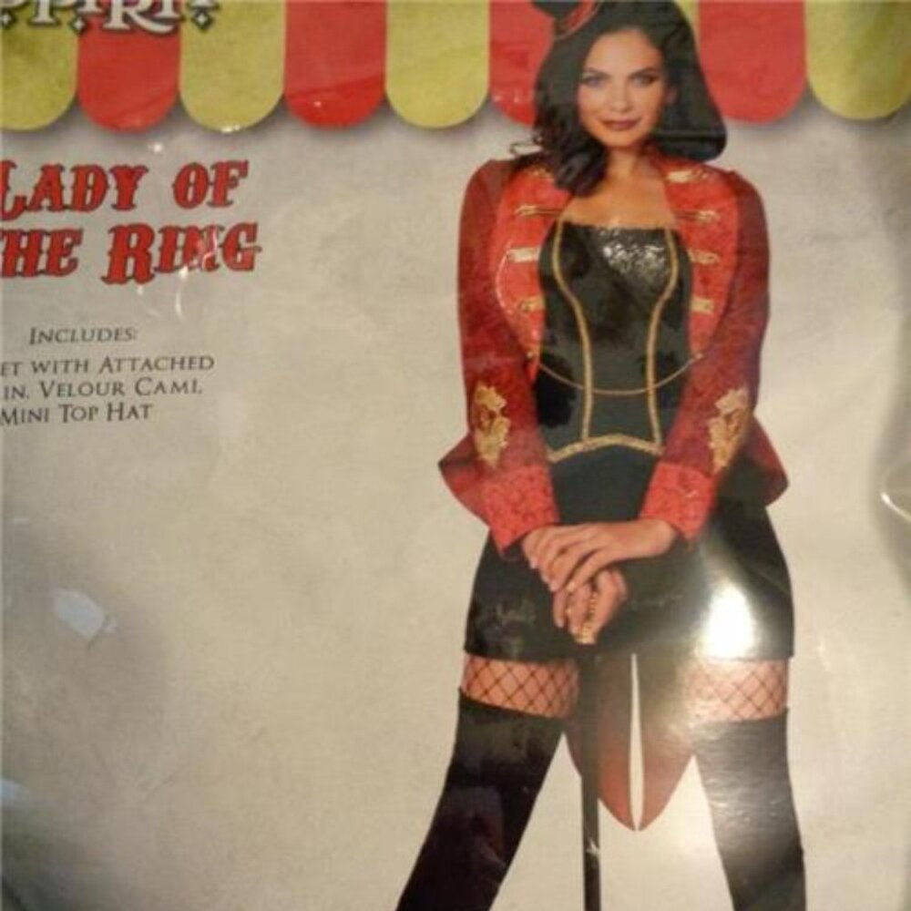 Lady of the Ring Circus Ringmaster Halloween Costume Medium 8-10 Woman's